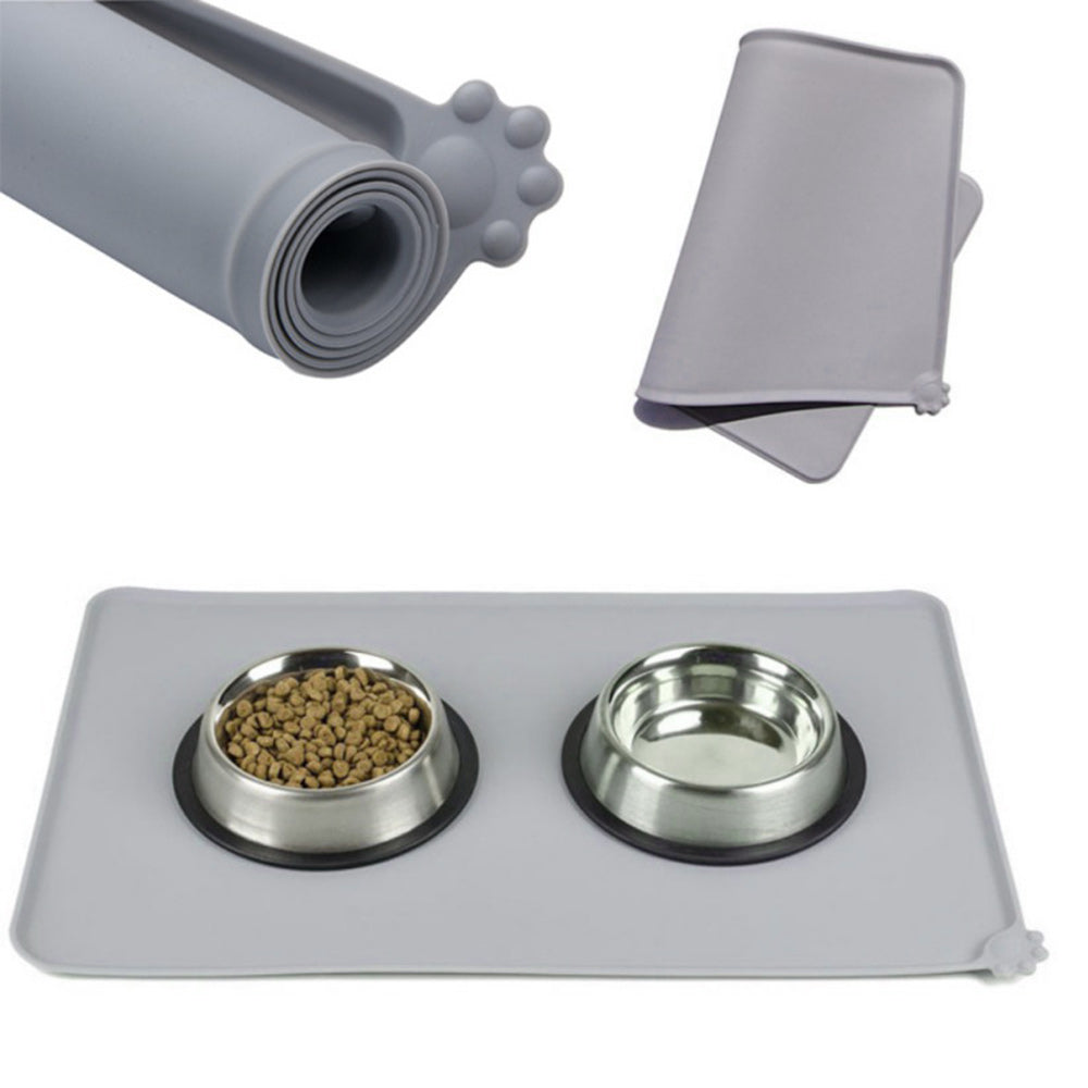 Silicone Pet Food Mat — Waterproof & Non-Slip