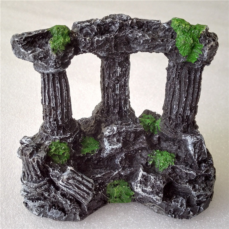 Roman Column Ruins Aquarium Hideout — 9.3 cm