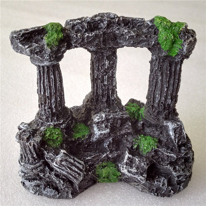 Roman Column Ruins Aquarium Hideout — 9.3 cm