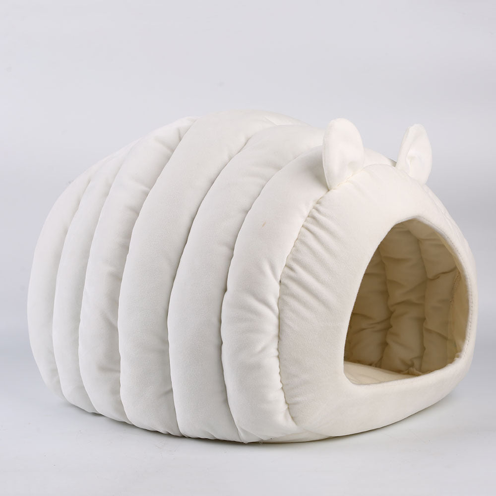 Warm Plush Cat Cave Bed
