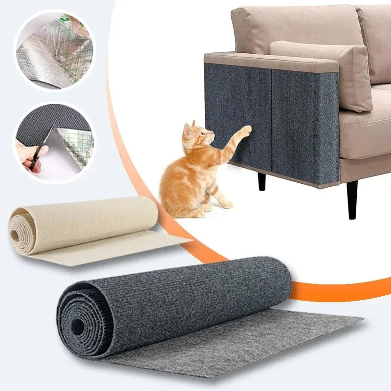 Trim-to-Fit Self-Adhesive Cat Scratch Mat
