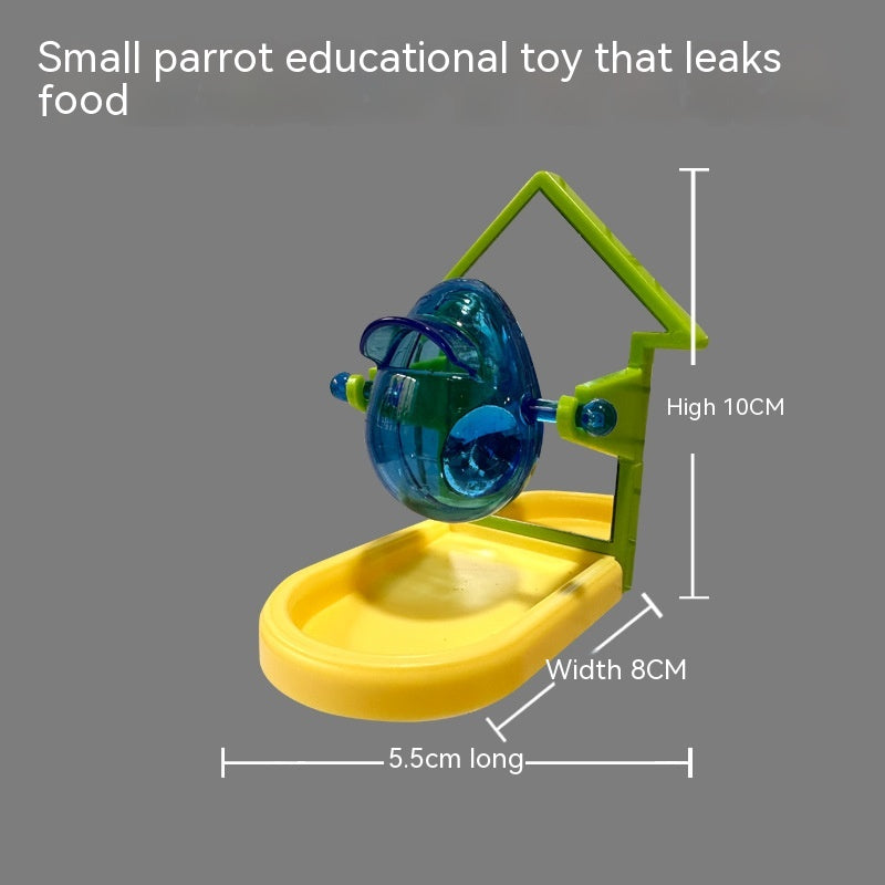 Foraging toy with yellow tray, 10 cm high
