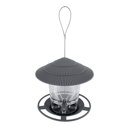 Lantern bird feeder, grey