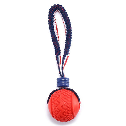 Chew Ball on a Rope Handle