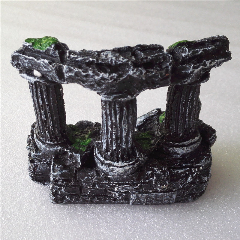 Roman Column Ruins Aquarium Hideout — 9.3 cm