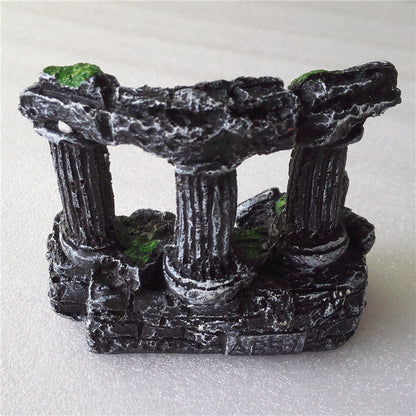 Roman Column Ruins Aquarium Hideout — 9.3 cm