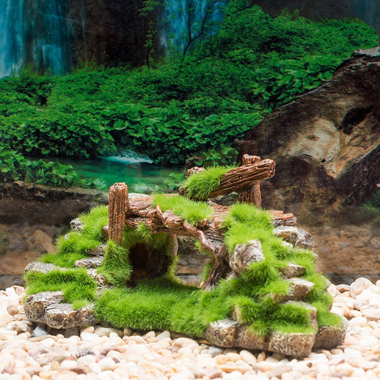 Aquarium rock hideout size