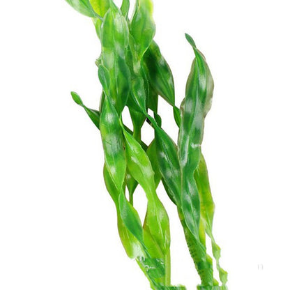 Plastic aquarium plants in a fish tank