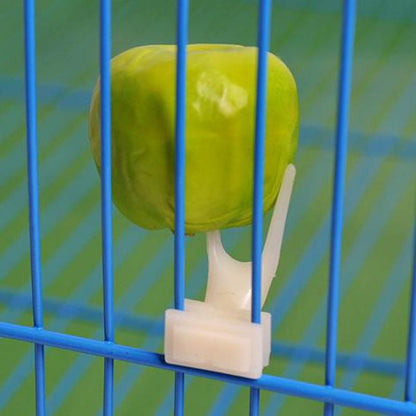 Clip-On Fruit Holder Forks for Bird Cages