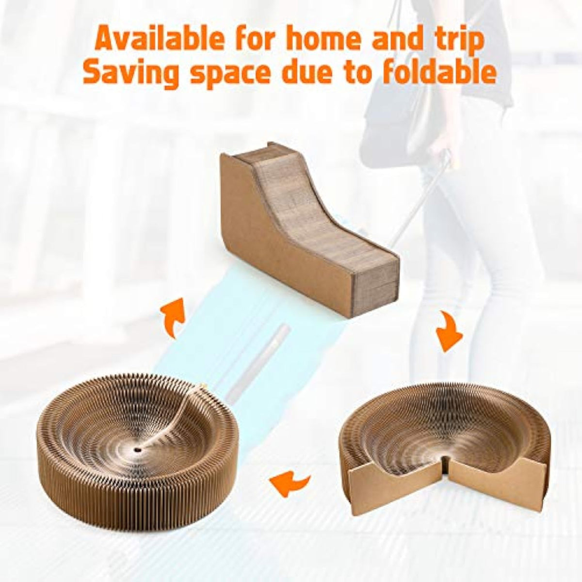 Round Cardboard Cat Scratcher Bed