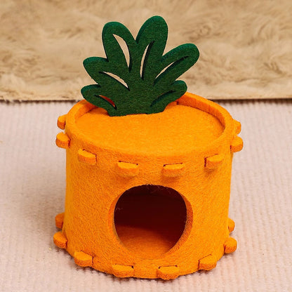 Felt Pineapple Hideout for Hamsters