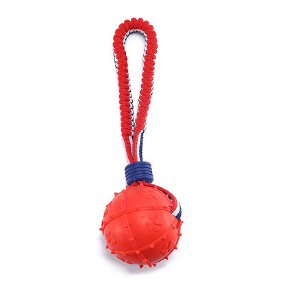 Chew Ball on a Rope Handle