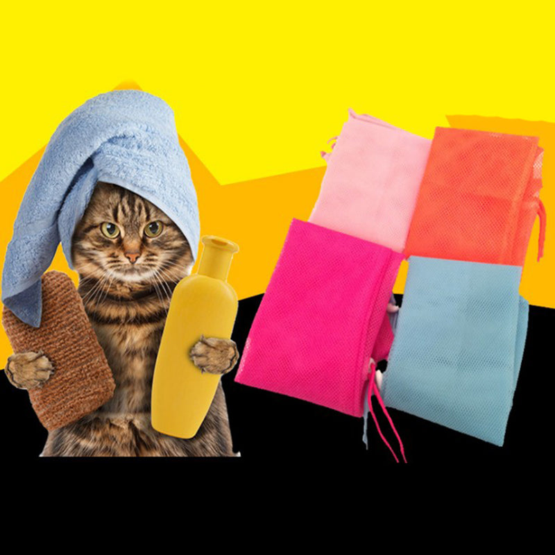Mesh Cat Grooming & Bath Bag