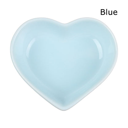 Heart-Shaped Ceramic Food Dish for Hamsters