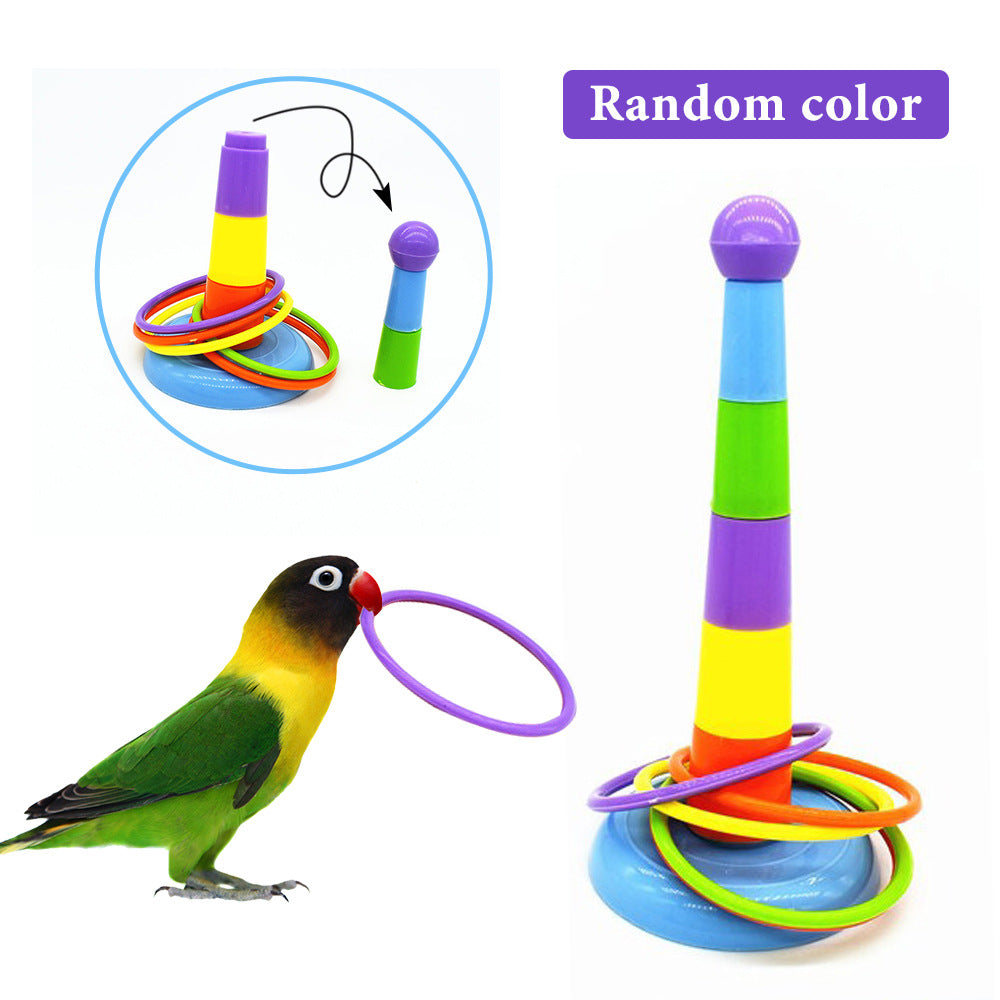 Ring-Stacking Training Toy for Parrots