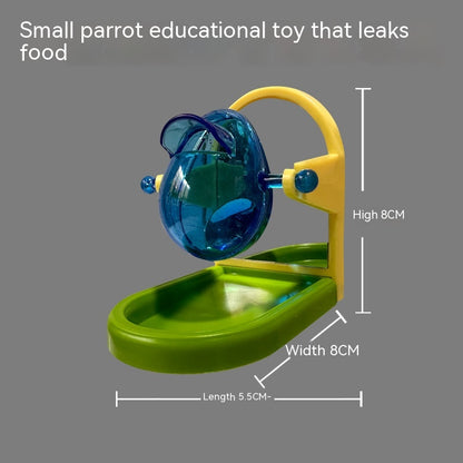 Foraging toy with green tray