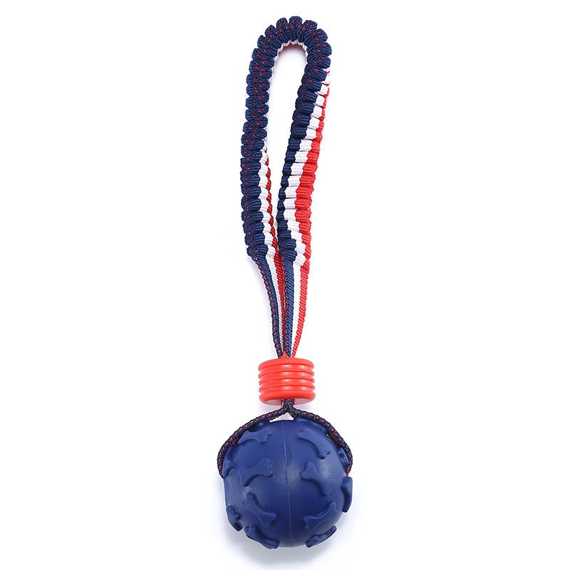 Chew Ball on a Rope Handle