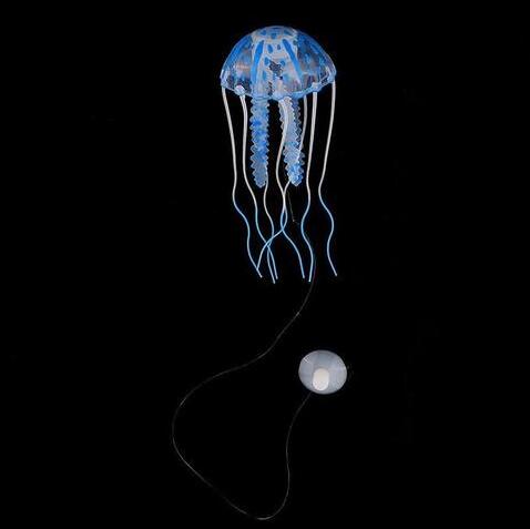 Floating Silicone Jellyfish Aquarium Ornament