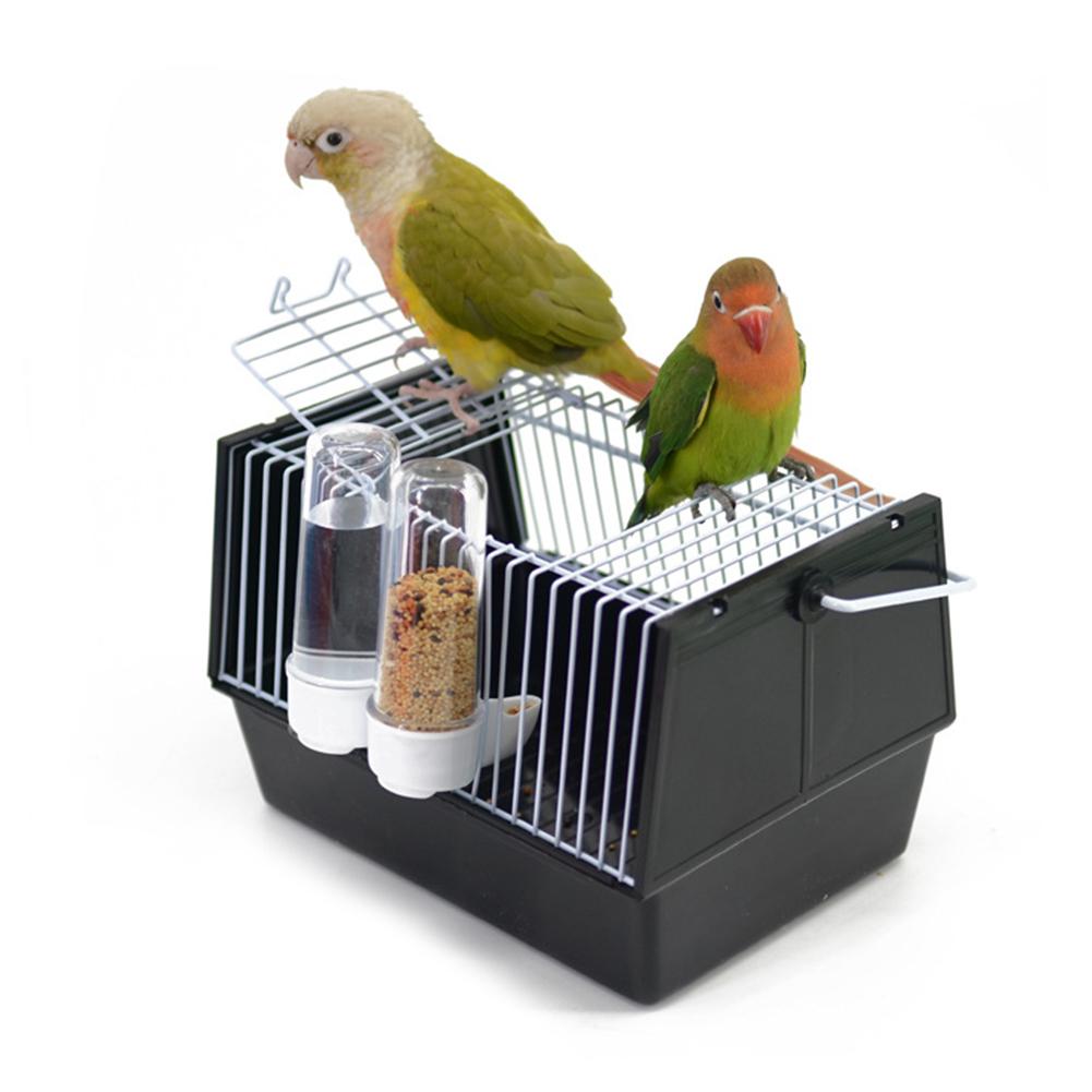 Bird Travel Carrier with 2 Feeders