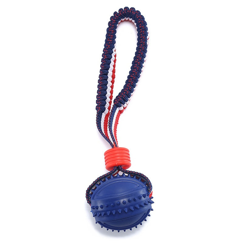 Chew Ball on a Rope Handle