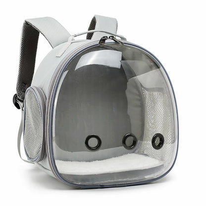 Clear-Window Carrier Backpack for Small Pets