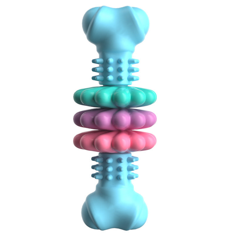 TPR Chew Bone with Spinning Rings