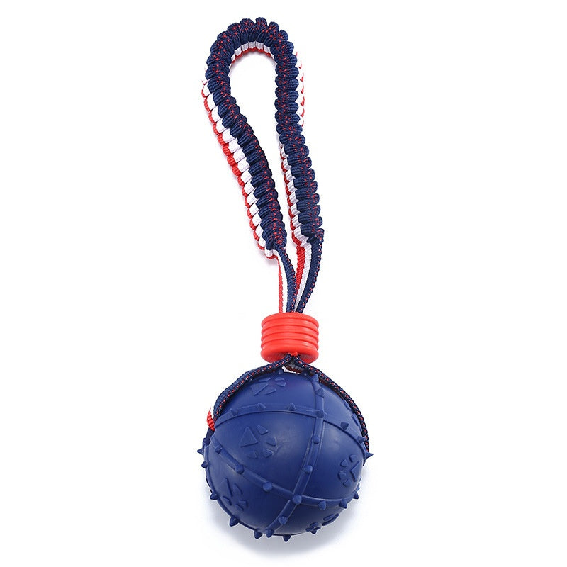 Chew Ball on a Rope Handle