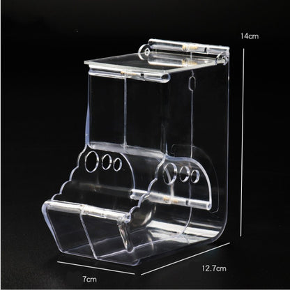 Clear Food Box for Small Pet Cages