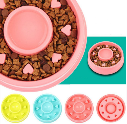 Anti-choke slow feeder bowls