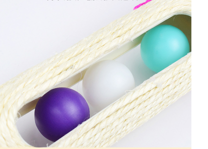 Sisal Roller Cat Toy with 3 Balls