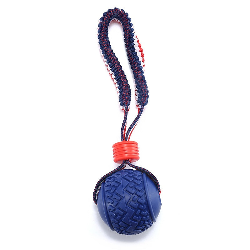 Chew Ball on a Rope Handle