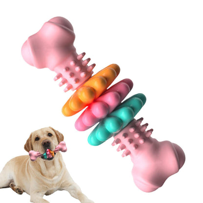 TPR Chew Bone with Spinning Rings