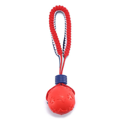 Chew Ball on a Rope Handle