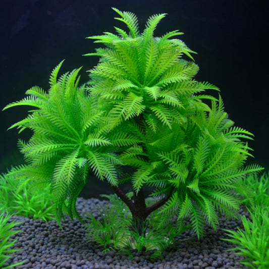 Artificial Palm Tree Aquarium Plant — 15 cm