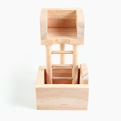Wooden Lookout Tower for Hamsters
