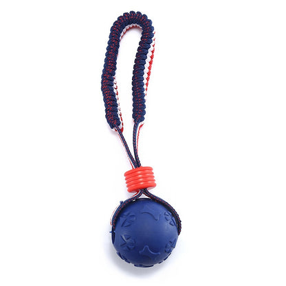 Chew Ball on a Rope Handle