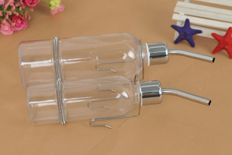 Bottles with steel spouts