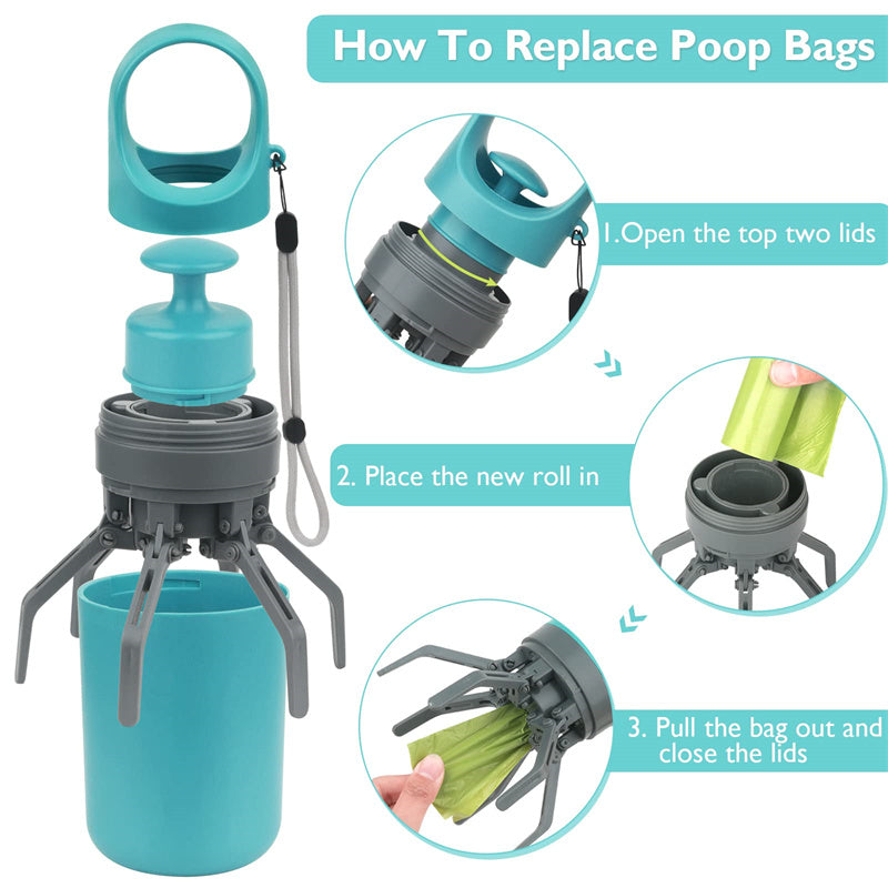Claw Pooper Scooper with Bag Holder
