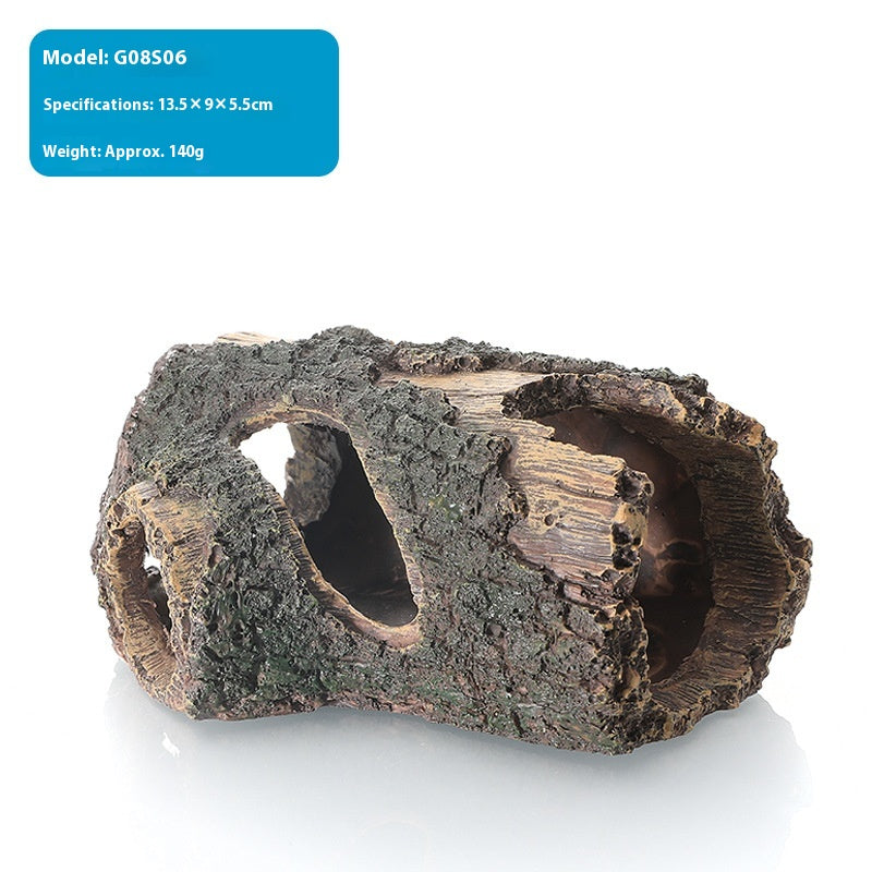 Hollow Log Aquarium Hideout