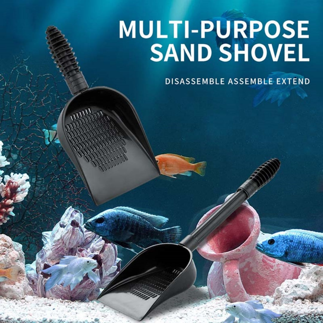 Aquarium Sand & Gravel Scoop with Extension Rods