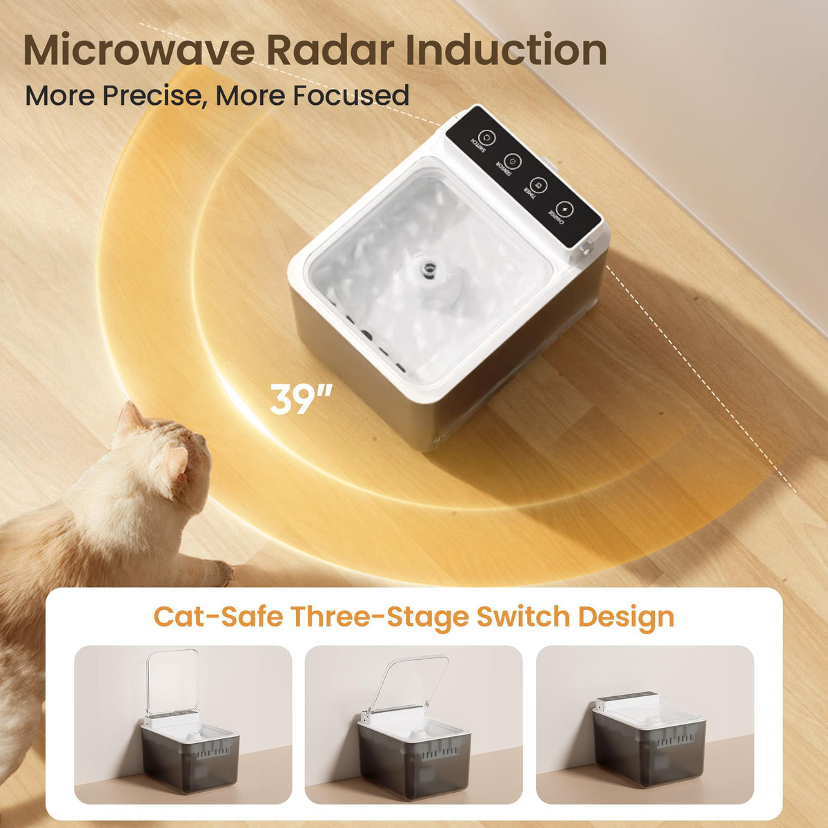 Motion sensor detects your cat nearby