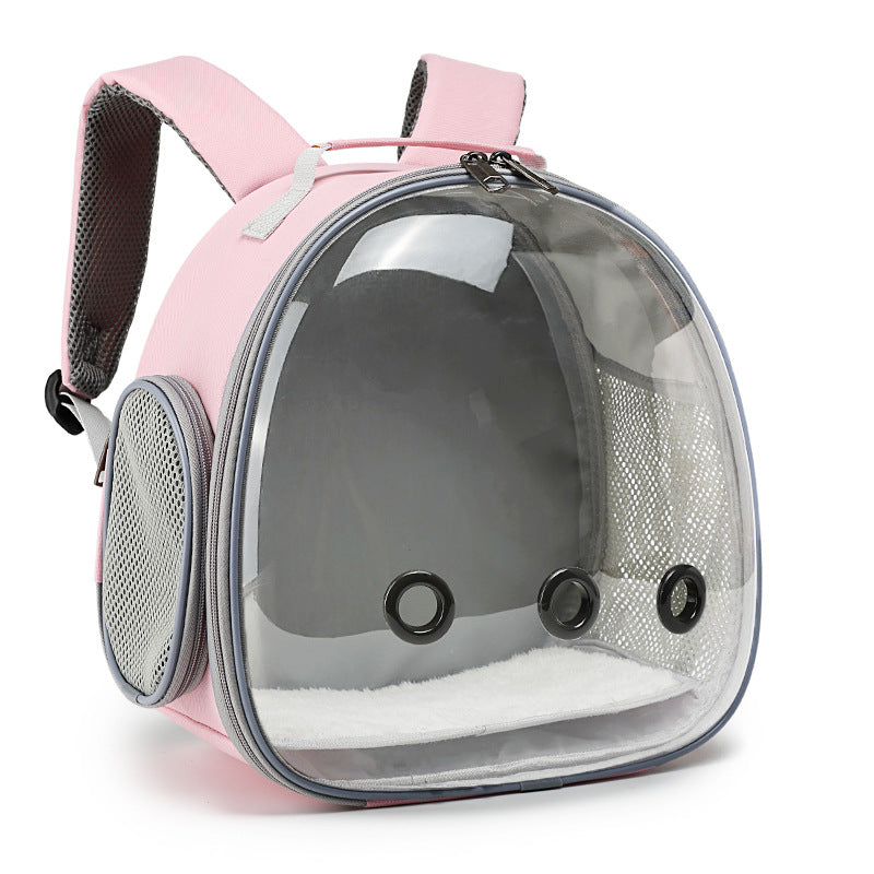 Clear-Window Carrier Backpack for Small Pets