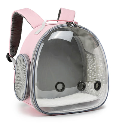 Clear-Window Carrier Backpack for Small Pets