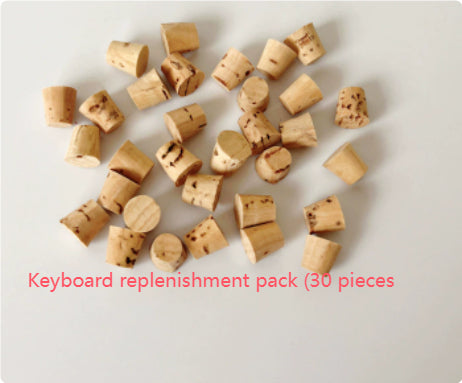 Wooden Cork-Plug Foraging Board for Parrots
