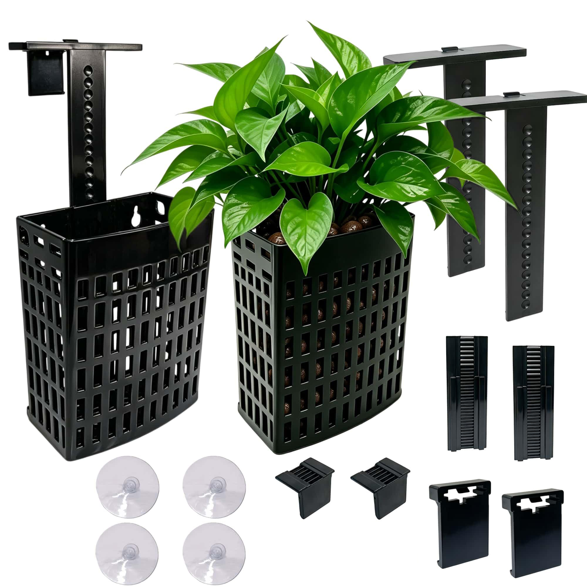Hang-On Aquarium Plant Holders — 2 Pack