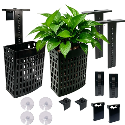 Hang-On Aquarium Plant Holders — 2 Pack