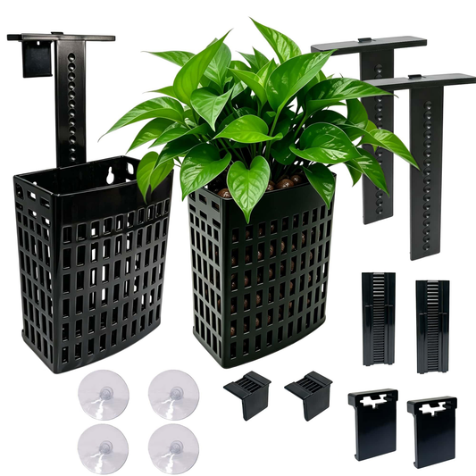Hang-On Aquarium Plant Holders — 2 Pack