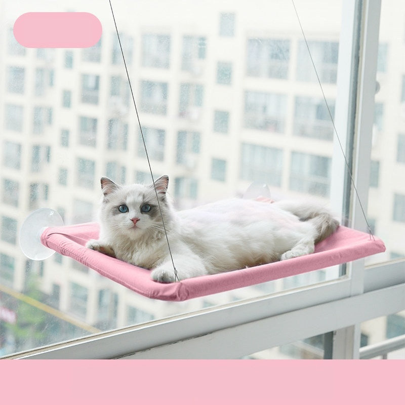 Cat Window Hammock, pink