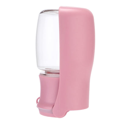 Dog water bottle pink