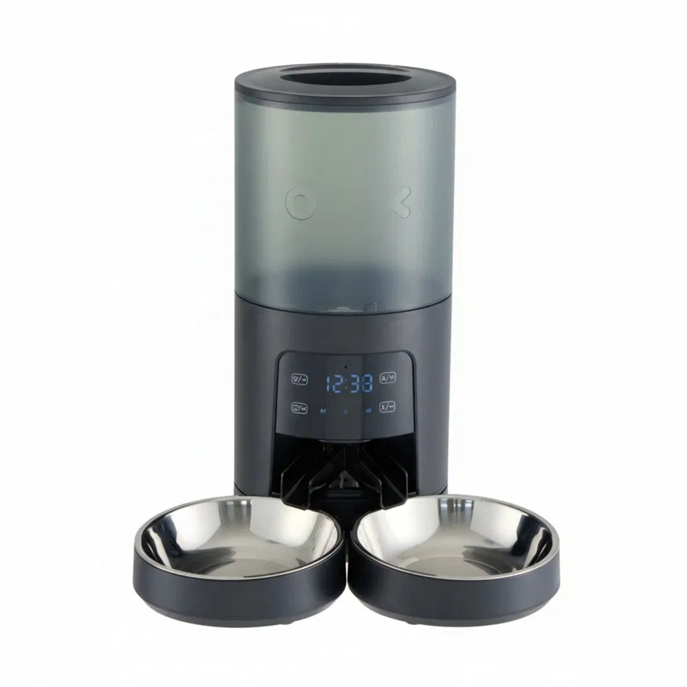Smart Automatic Pet Feeder — 6L, 2 Bowls